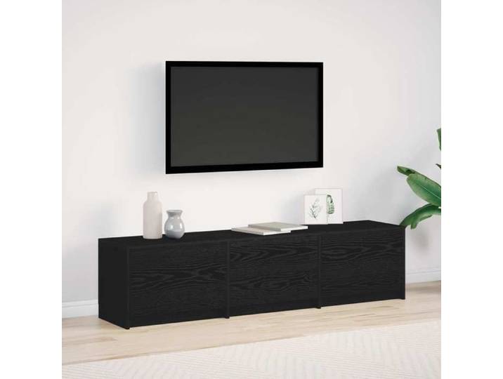 Meuble TV Chêne noir 165 x 34 x 40 cm Bois d'ingénierie 8006552