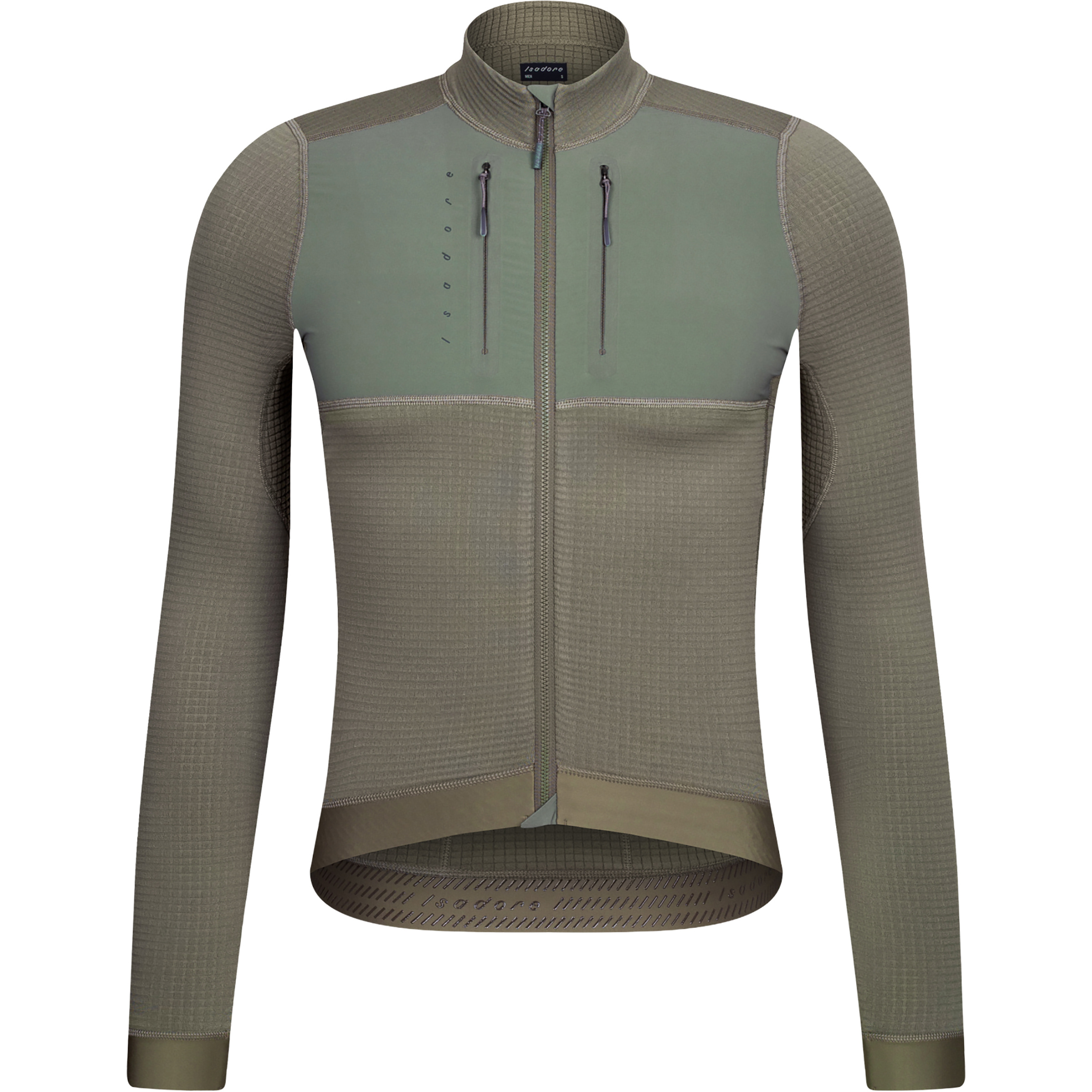 Isadore Alternative Winter LS Trikot Herren Radtrikots schwarz Größe XL Rennrad | Gravel Atmungsaktiv Polartec