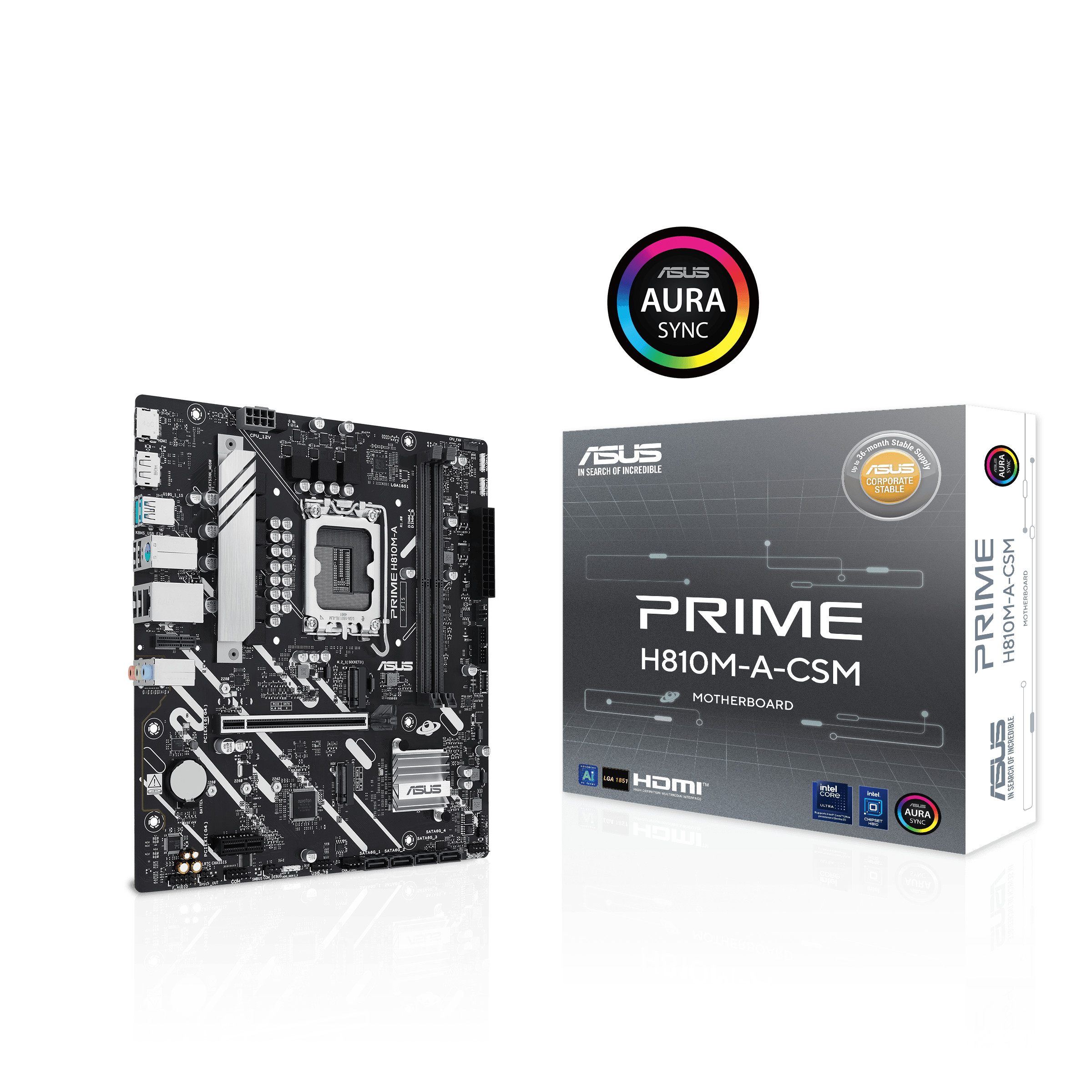 ASUS PRIME H810M-A-CSM Micro-ATX Mainboard - Sockel 1851