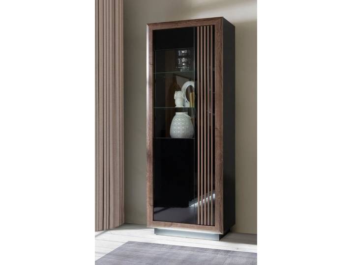 FORTE Highboard Savona, Höhe 197 cm, inkl. Lichtleiste im Sockel