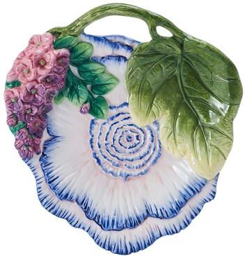 Fitz and Floyd Jardin Canape Plate, 8.75 Inch