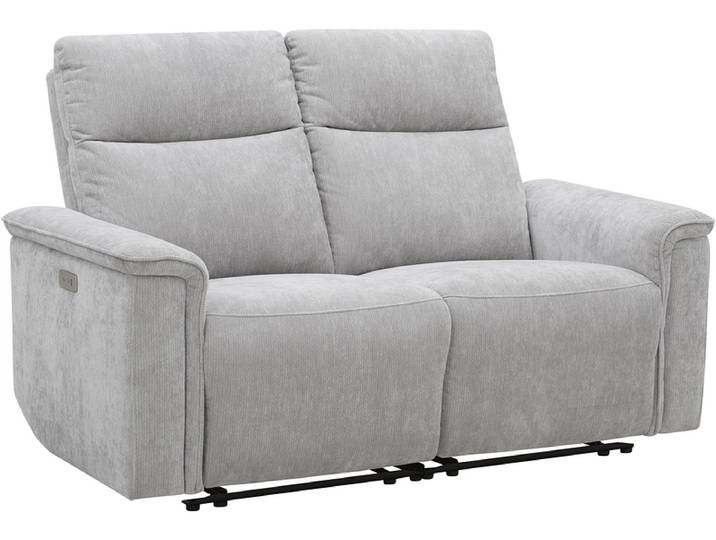 2er Sofa TREVISO Stoff grau