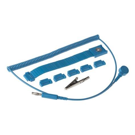 RS PRO 4mm Stud-Banana Wrist Strap & Cord Set (Statikschutz) (7989284)