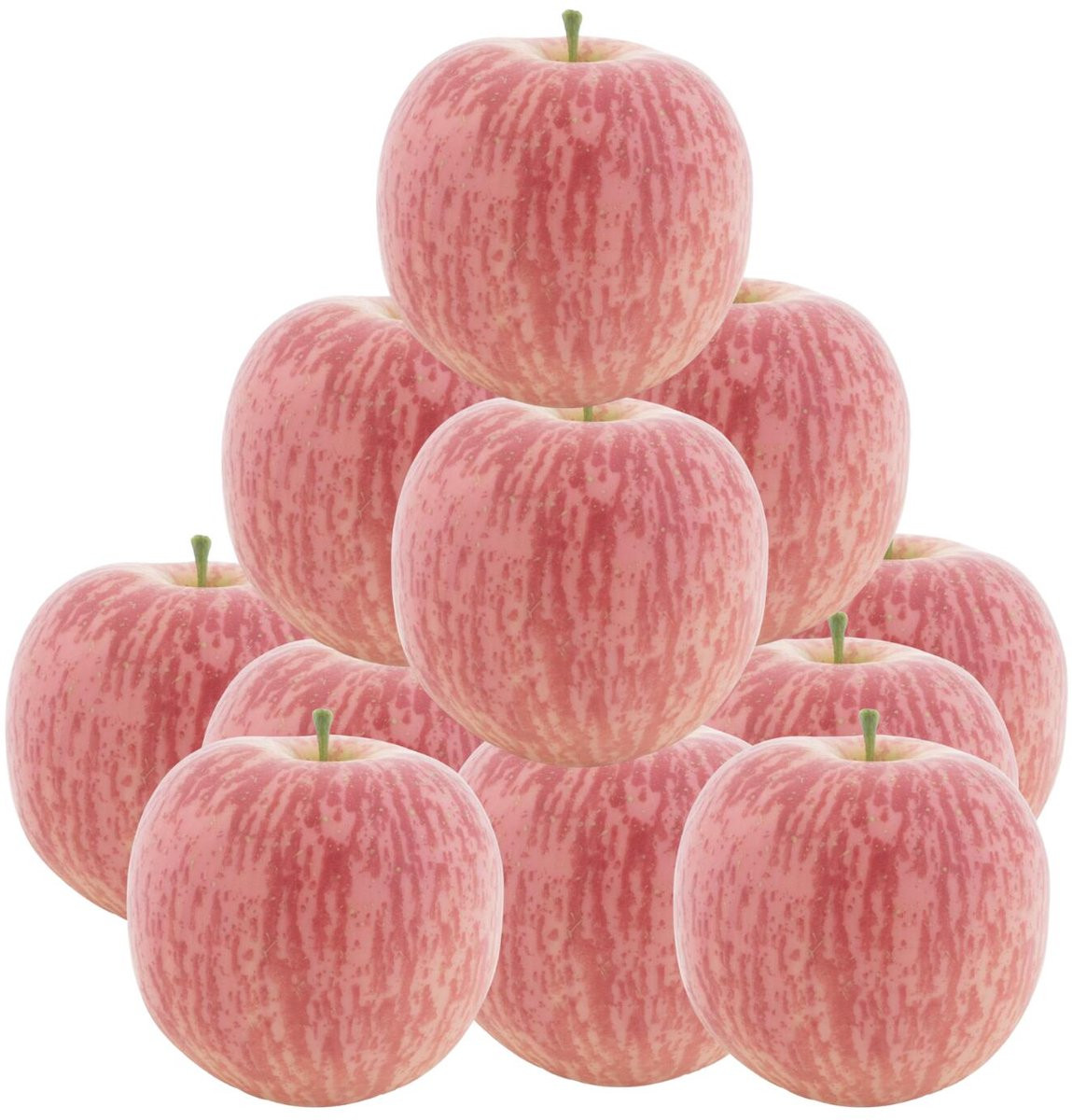 Bellatio Design Kunstfruit Appels Rood - 12 stuks - 9 cm
