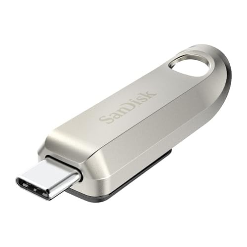 SanDisk Ultra Luxe 128 GB USB-C Flashdrive Zilver