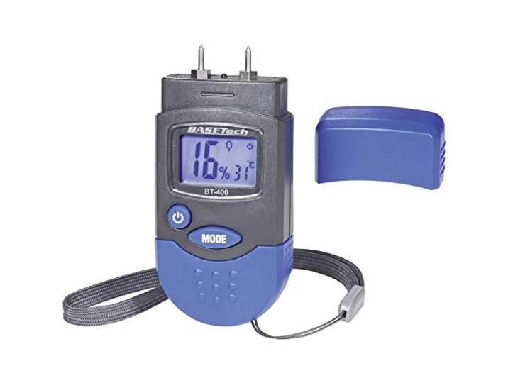 Basetech BT-400 Materiaalvochtmeter Meetbereik bouwvochtigheid 0.2 tot 2.0%Vol. Meetbereik houtvochtigheid (bereik) 6