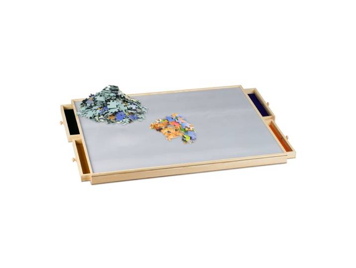 Relaxdays Planche puzzle avec 4 tiroirs