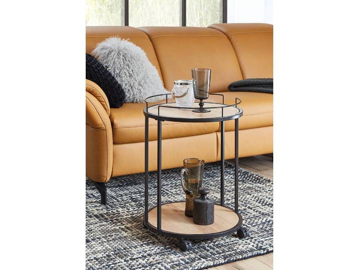 Beistelltisch Samuro Ø 45cm Schwarz
