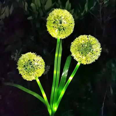 Multicon Wholesale Hub Festive Solar Powered LED Garden Light, Solar Charging Dandelion Outdoor Lighting Decor warm White one
