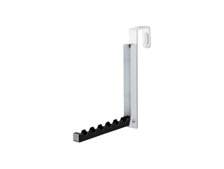 Türgarderobe YAMAZAKI Smart , weiss (schwarz, weiß), B:2cm H:20cm, Metall, Haken, Türgarderobe
