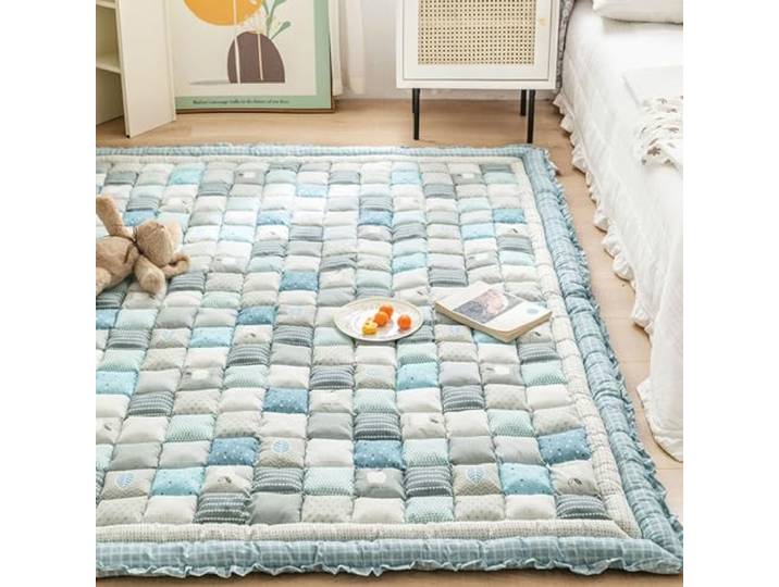 ASMJHQCLW Futon-Bodenmatratze aus Baumwolle und Polyester Mehrfarbige, mehrere Größen for Schlafsofa-Camping: Aufrollbare, faltbare Tatami-Futon-Matratze(A,110x200cm)