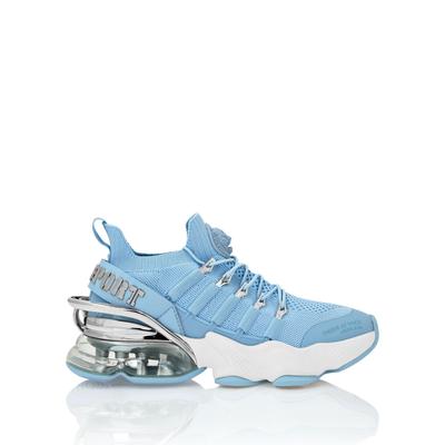 Sneaker PLEIN SPORT "Tiger", Damen, Gr. 40, Normalschaft, blau (07, lightblau), Schuhe Sneaker