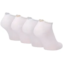 4er Pack Tamaris Comfort Heart Sneakersocken Damen 1693 - gold-silver 35-38