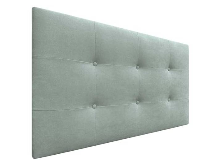 DHOME Kopfteil, gepolstertes Bett Kopfteil 8cm dick. Gepolstertes Kopfteil ACUALINE Stoff und Kunstleder. Bett-Kopfteile (Stoff Aquamarin, 90cm (Betten 80/90))