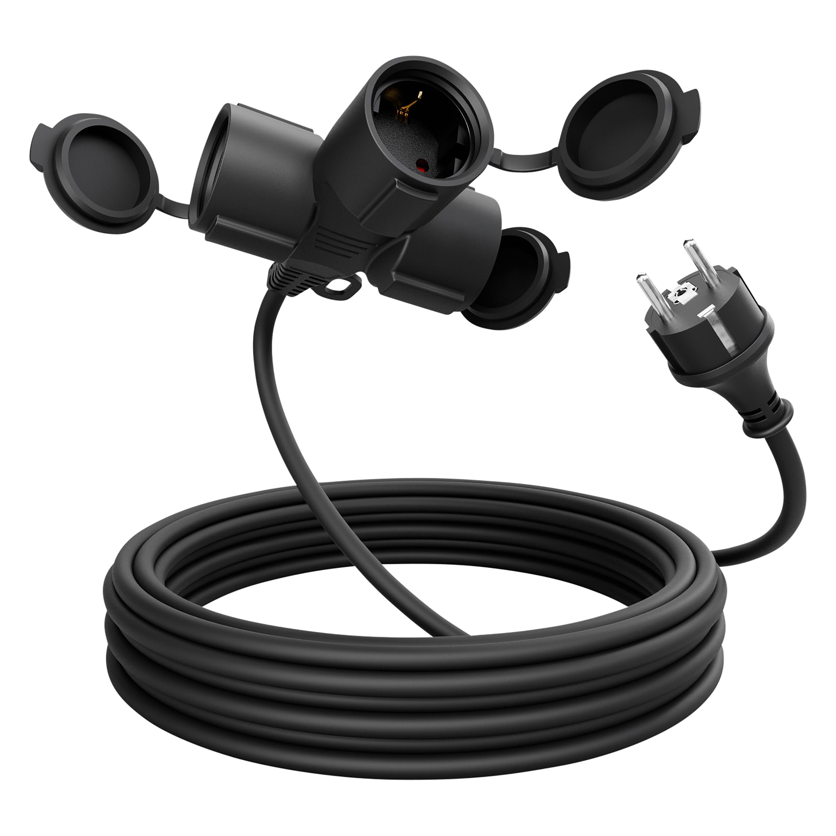 Absina Verlängerungskabel 151233, 3-Fach, 5 m (5 m) (151233)