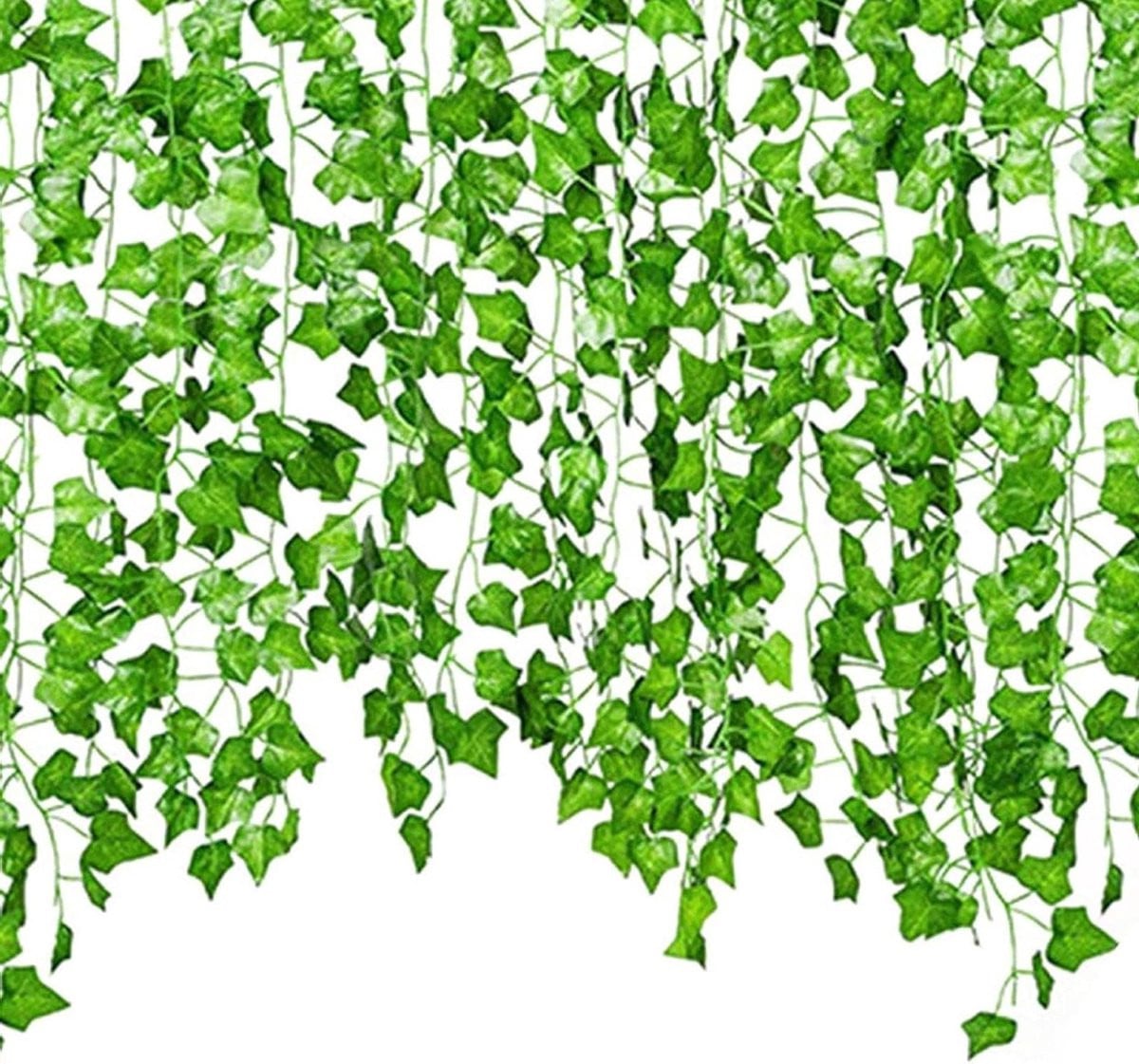 Kunstmatige klimop groene hangplant voor binnen decoratie - 2,2 meter