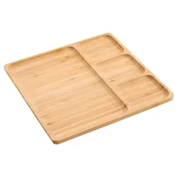 Gerso Snackplatte aus Bambus braun