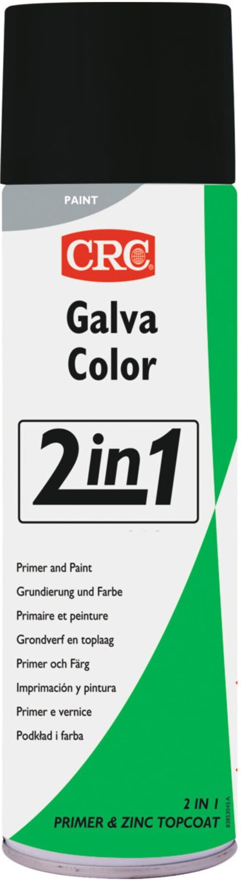 CRC Zink-Korrosionsschutzspray mit Farbe, Galvacolor 2 in 1 , 500 ml, Farbe: GREY2 ; CRC Industries (32702-HO)