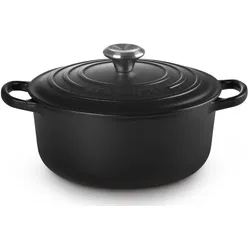 Le Creuset Runder Bräter Signature Ø 20cm - schwarz