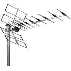 WISI EB457LTE TV-Antenne Outdoor 13 dB (DVB-T / -T2), SAT Spiegel + SAT Antennen