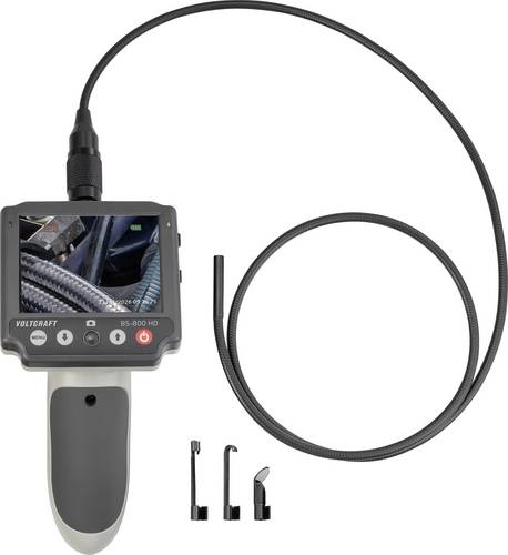 VOLTCRAFT BS-800 HD Endoskop Sonden-Ø: 5.5mm Sonden-Länge: 1m Kameraauflösung 1280 x 720 Kamera Wechselsystem