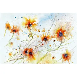 FOTOTAPETE Painted Flowers 336/225 cm