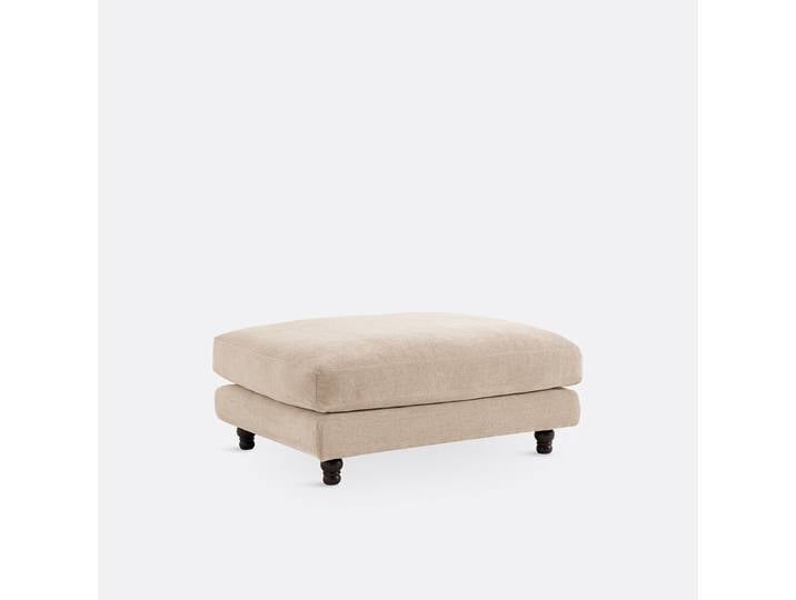 LA REDOUTE Pouf, polyester chiné, NOON Beige, Made in France
