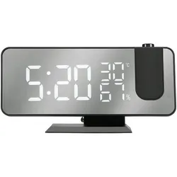 We-Vibe, Wecker, Radio réveil grand affichage avec projecteur,ecran effect miroir port USB pour l