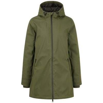 Regenjacke OXMO "Regenjacke OXJanina", Damen, Gr. XL, grün (deep depths), Obermaterial: 100% Polyurethan PU., Mäntel Regenjacke