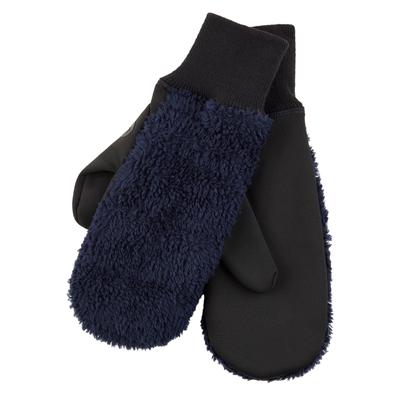 Fäustlinge LUHTA "LUHTA NEVALA", Damen, Gr. S (7/7,5), blau (dunkelblau), Obermaterial: 100% Polyester, Handschuhe Fäustlinge, mit gepolsterter Rückhand