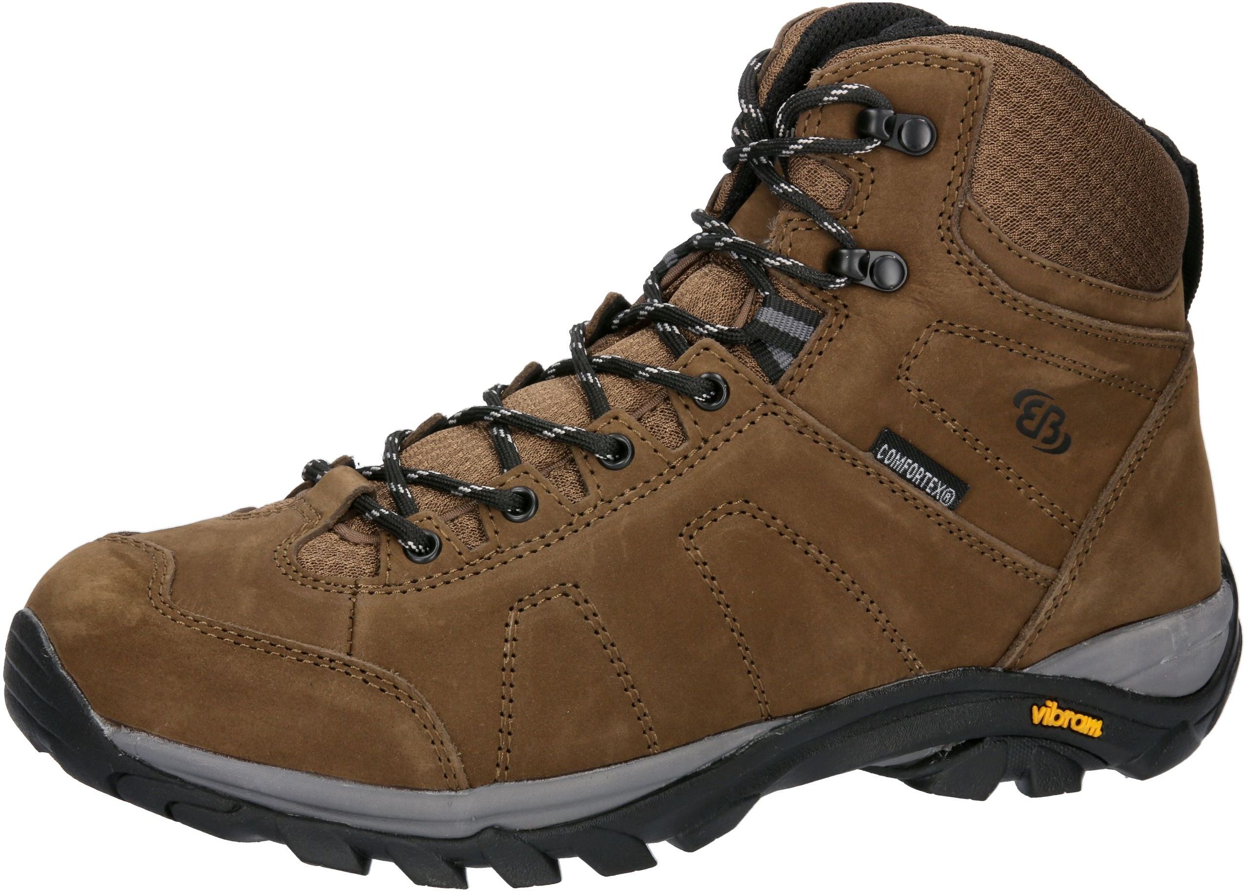 Outdoorschuh BRÜTTING "Outdoorstiefel Mount Stevens High", Herren, Gr. 45, braun, Nubukleder, Schuhe Outdoorschuh braun 45