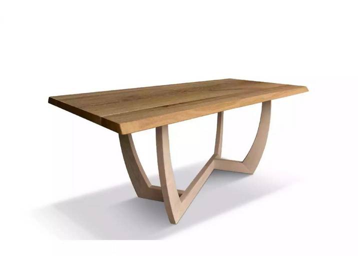 JVmoebel Esstisch Moderner Holz Esstisch in warmer Braunnuance, europäische Qualität (Packung, 1-St., 1x Esstisch), Made in Europa