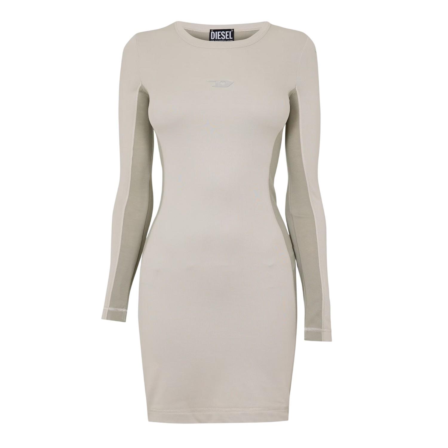 Diesel - "Ovalout" Minikleid für Damen, Rundhalsausschnitt (Neutral)