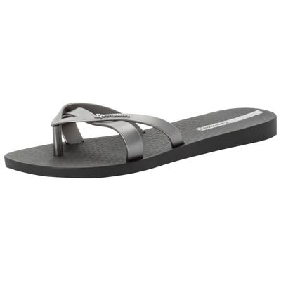 Zehentrenner IPANEMA "IPANEMA KIREI FEM", Damen, Gr. 37, schwarz (schwarz, silber), Synthetik, Schuhe Zehentrenner