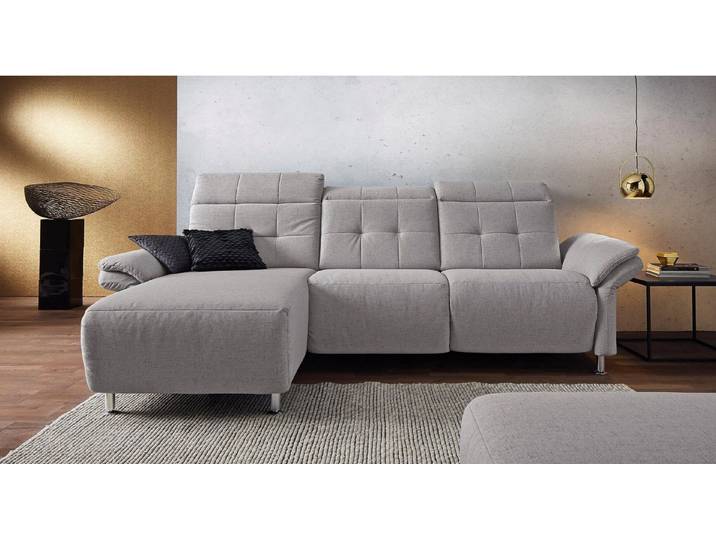 Home affaire Ecksofa Manhattan L-Form, 2 Sitze mit elektrischer Relaxfunktion, verstellbare Armlehnen