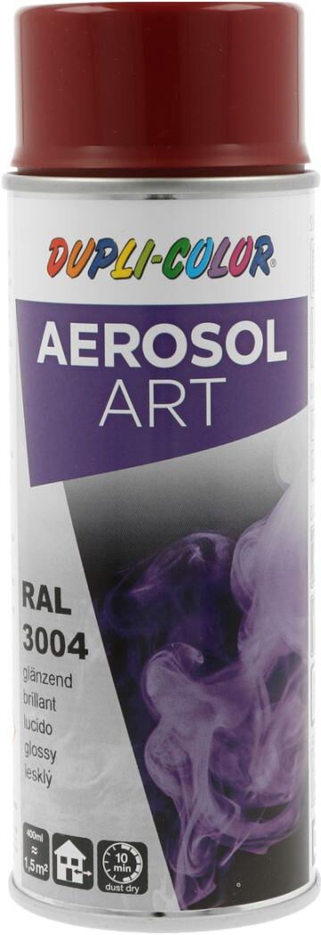 european aerosols DUPLI-COLOR Aerosol Art RAL 3004 purpurrot glanz, 400 ml