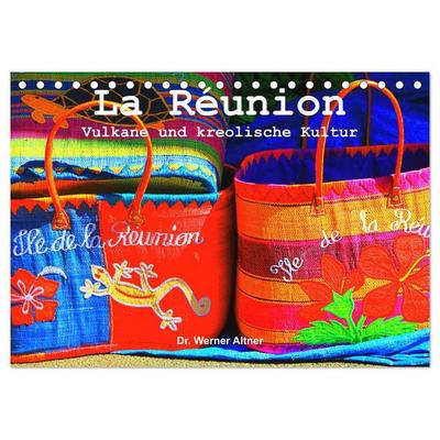 La Réunion - Vulkane und kreolische Kultur (Tischkalender 2026 DIN A5 quer), CALVENDO Monatskalender
