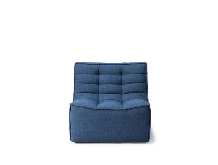 Ethnicraft N701 Sessel Tuch blue