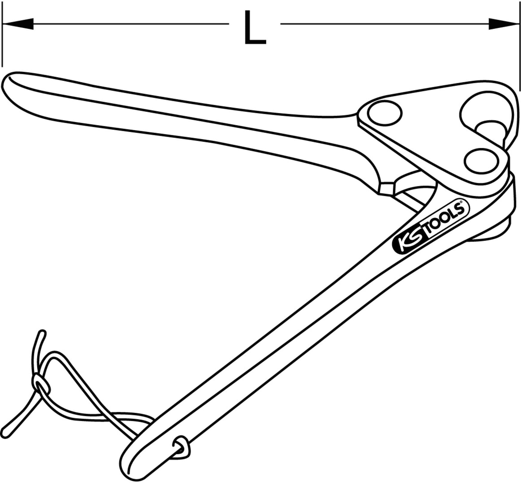 KS Tools Blei-Plombenzange 8mm, 130mm (122.9990)