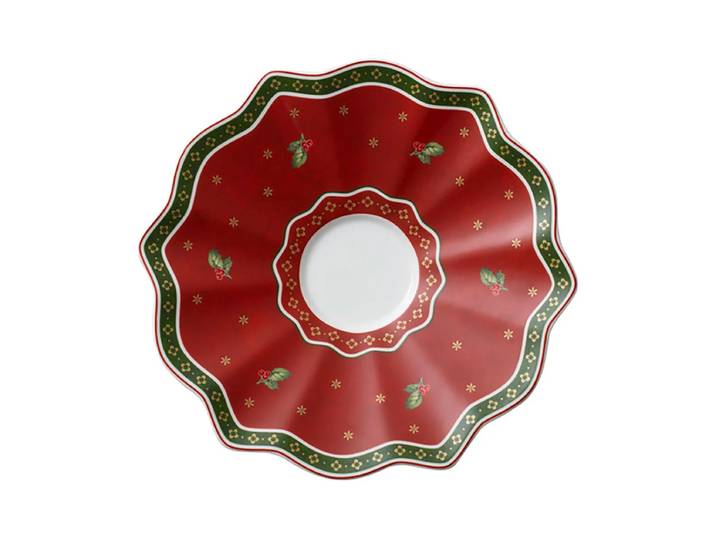 Villeroy & Boch Soucoupe pour tasse Toy s Delight Ø 19 cm Blanc-rouge'