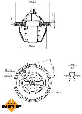 Nrf Thermostat, Kühlmittel 725196 Für Kia