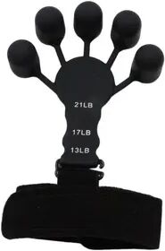 Youfap Market Hand Brush Expander Grips, Silicone Grip Finger Exercise, Arthritis Grip Trainer For Fitness black