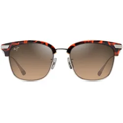 Maui Jim KALAUNU ASIAN FIT _ Glänzend Havanna Rot m/Silber (HS629-10)