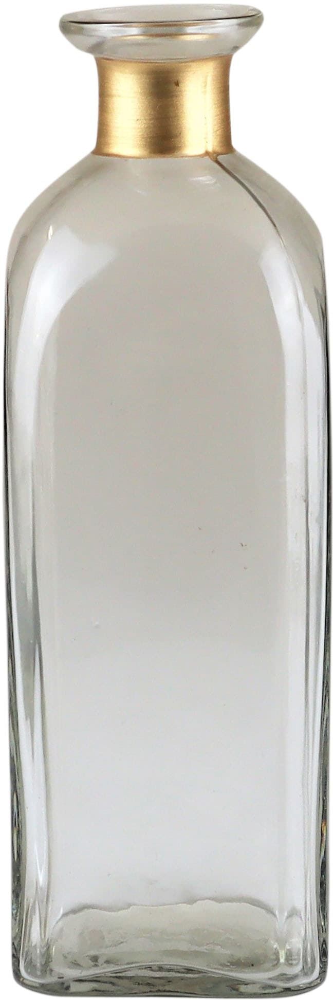 Dekovase AM DESIGN "Elegante, klare Glasvase", transparent (klar), B:7,5cm H:23,5cm, Glas, Vasen, Dekovase, mit schlichter Form für jeden Raum klar B/H/T: 7,5cm x 23,5cm