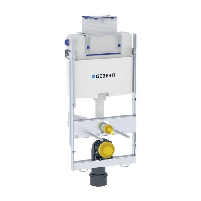 Geberit GIS Wand-WC-Element 461151001 Bauhöhe 100-105mm, verzinkt, mit Omega Unterputz-Spülkasten 12 cm