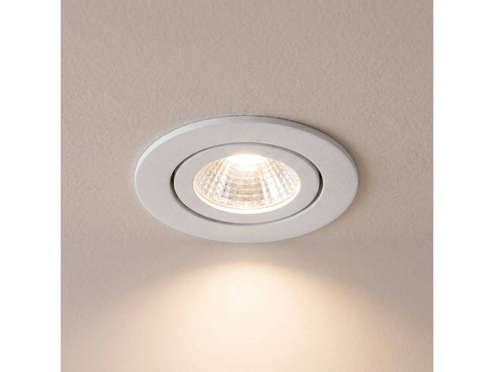BRUMBERG BB03 Einbau RC Treiber eckig weiß glanz BB03, dimmbar, weiß / opal, für Flurbereich, Aluminium, Downlights
