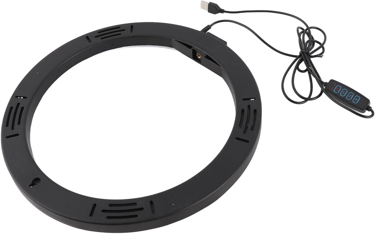 Dimbare LED ringlamp met USB-aansluiting voor make-up en fotografie