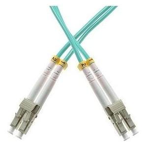 Qoltec 54075 Glasfaserkabel LC/UPC LSZH OM3 Aqua-Farbe (1 m) (54075)