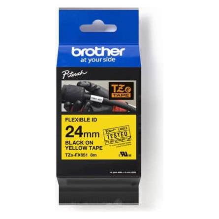Brother TZ-FX651 (2.40 cm, Gelb) (TZ-FX651)