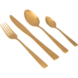 Gimex Besteck Edelstahl 16-tlg. für 4 Personen gold